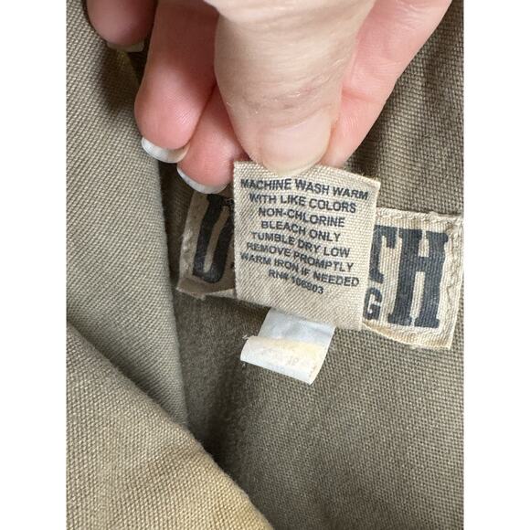 Duluth Trading Men’s 42x32 Flex Fire Hose Work Pants Khaki Canvas Utility EUC - Picture 8 of 12